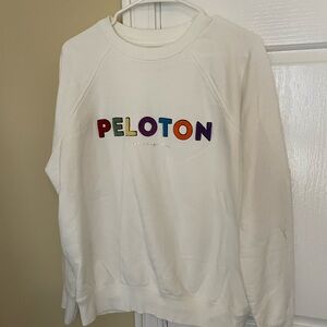 Spiritual Gangster White Sweatshirt with Multicolor Letters